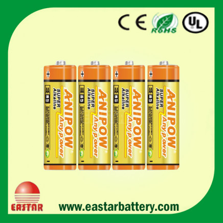 Cadmium Free Lead Free Mercury Free Environmentall-Friendly Lr6 Alkaline Battery with Eastar Battery