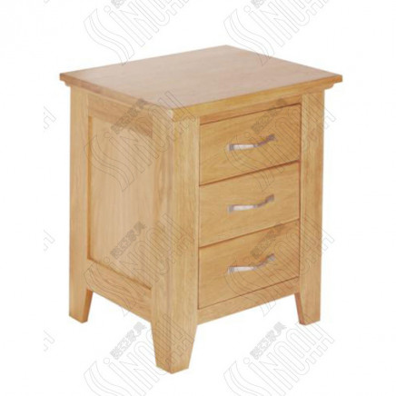 Cambridge3-Drawer Bedside, Oak Lamp Table (CO2111)
