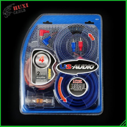 Car Amplifier Wiring Kit, High Performance PVC 4ga Car Amplifier Wiring Kit