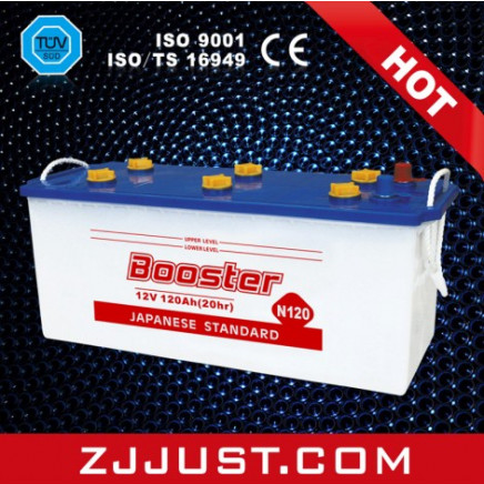 Car Battery Storage Lead Acid Battery Dry Charged Battery N120