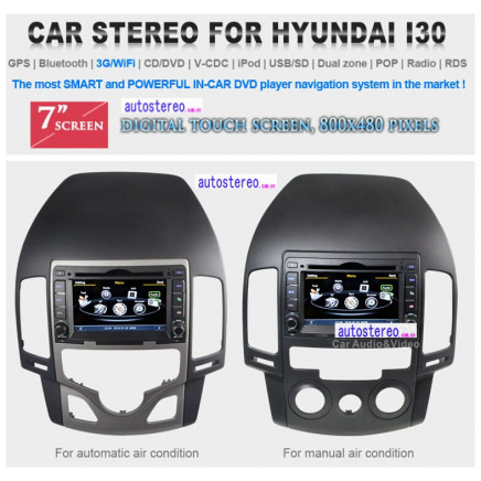 Car GPS Navigation for Hyundai I30 GPS Navigation Stereo Autoradio Headunit DVD Player