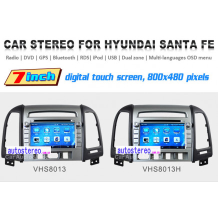 Car GPS Navigation for Hyundai Santa Fe Multimedia Stereo Headunit DVD Autoradio