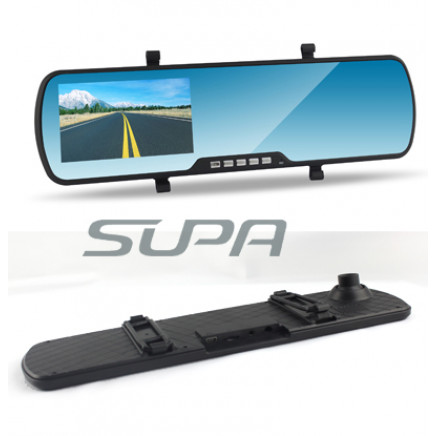 Car Rear View Mirror Monitor 4.3 Inch Screen Parking Assist