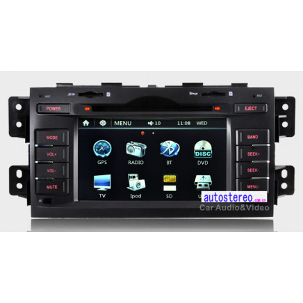 Car Stereo GPS DVD Player Multimedia Headunit for KIA Mohave Borrego (ZW-KIA-117)