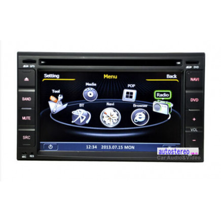 Car Stereo GPS DVD Player Satnav Headunit for Hyundai / Nissan