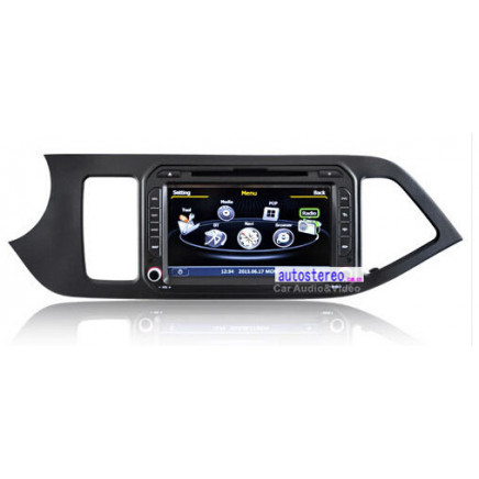 Car Stereo GPS Satnav Headunit System for KIA Picanto Morning (ZW-KIA-108)