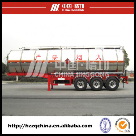 Car Transport Semi-Trailer and Liquid Nitrogen in Safety