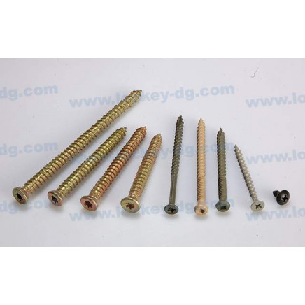 Carbon Steel Concrete Screw Yellow Zinc
