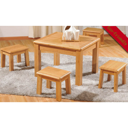 Carbonized Bamboo Kids Playing Table Sets