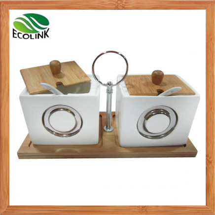 Ceramic Seasoning Jar 2 Pieces Set