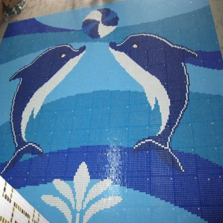 Cheapest Glass Mosac Tiles for Swimming Pool Decoration
