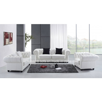 Chesterfield Modern Classic Italian Leather 3seater Sofa (H1012)