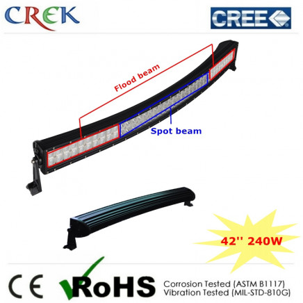 China 43'' Inch 240W Curved/Radius Dual Row LED Light Bar LED Work Lamp Light (CK-BC24003C)