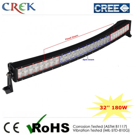 China Automotive LED Car Light Bar LED Driving Light 32'' Inch 180W Curved Row (CK-BC23003C)