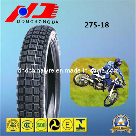 China Factory Top Quality 275-18 Motorcycle Tyre with Tube