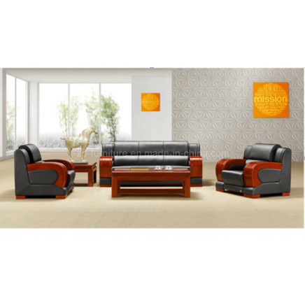 China Manufacturer Office Furniture! Genuine Leather Sofa Set (HY-S805)
