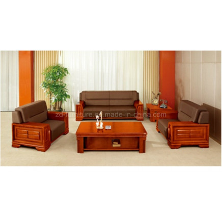 China Manufacturer Office Furniture! Genuine Leather Sofa Set (HY-S898)