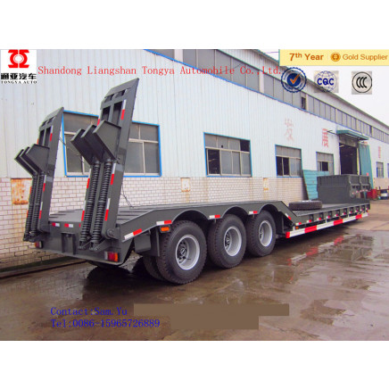 China Manufacturers Best Price 50t Heavy Duty Low Bed Semi Trailer