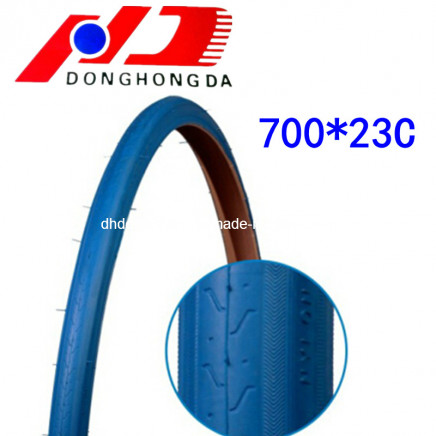 China Supplier 700*23c Blue Clor Racing Bicycle Tire