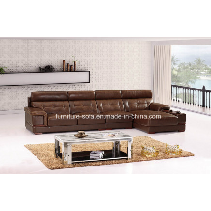 Chinese Living Room Good Quality Leather Sofa (B101)