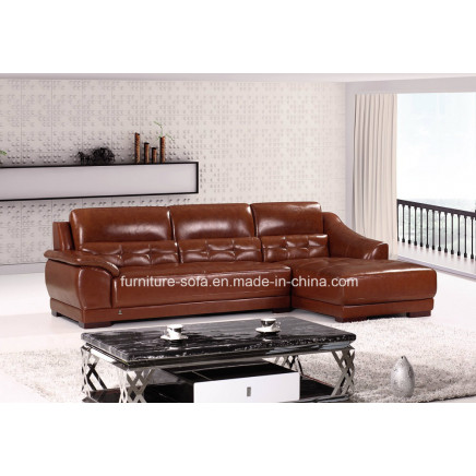 Chinese Office Home Furniture Low Back Corner Sofa (B82)