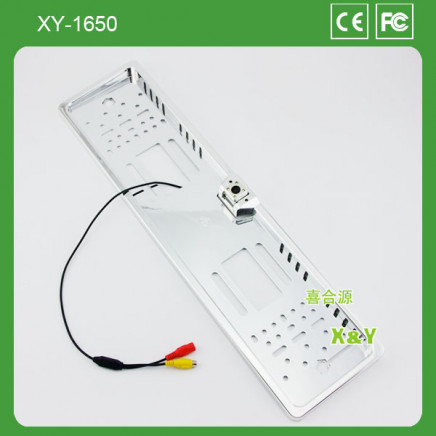 Chrome Painting License Frame Car Rear View CCD HD Camera for License Plate