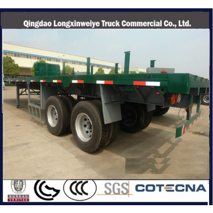 Cimc 02 Axles Flat Bed Semi-Trailer