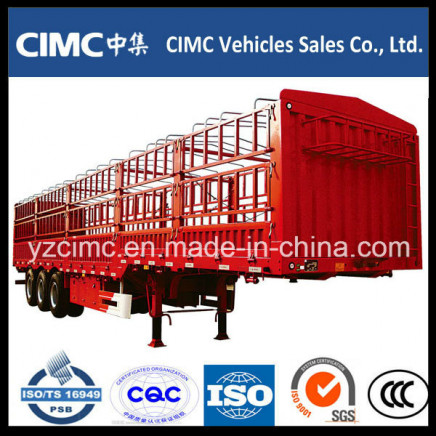 Cimc 3 Axles Cargo Semitrailer for Livestock Transportion
