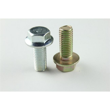 Class 6.8 Hexagon Flange Bolt, Steel, Cr6+ Yellow Zinc Plated