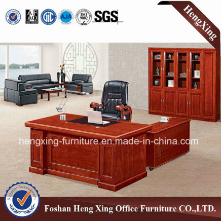 Classic Solid Wood with Veneer Office Executive Desk (HX-NJ5145)