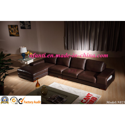 Classical Leather Furniture Sofa Set (N821)