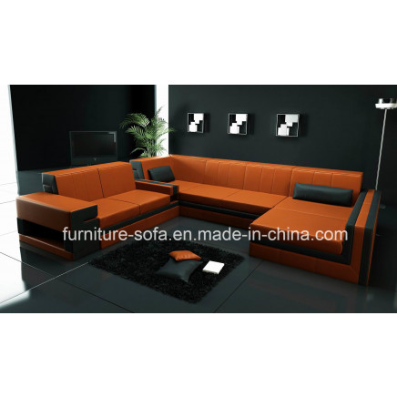 Club Furniture Sectional Chaise Chinese Leather Sofa (SF171)