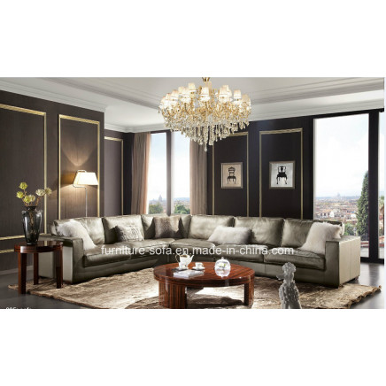 Club House Modern Furniture High Quality Top Leather Sofa (K16)