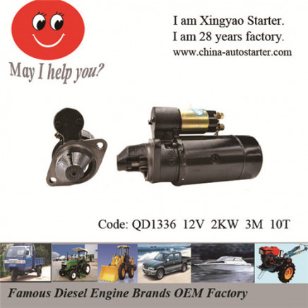 Combine Harvester Used 2.0kw 12V H14m1 Diesel Engine Starter
