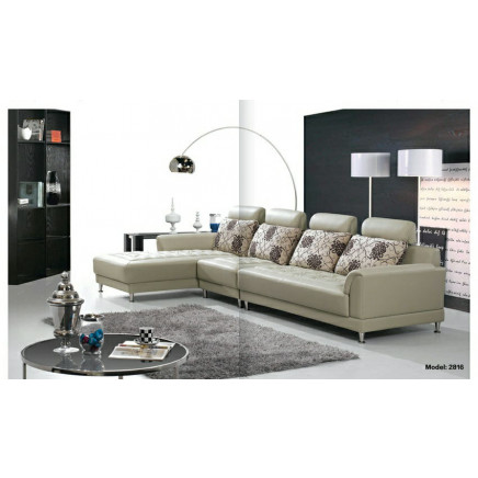 Comfortable Leisure Living Room Sectional Corner Leather Sofa (RFT-Z2816)