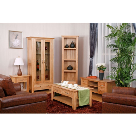 Contemporary Clean Oak Furniture Range/Solid Oak Livingroom Wooden Furniture Set