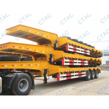 Ctac Best Selling Low Bed Semi Trailer