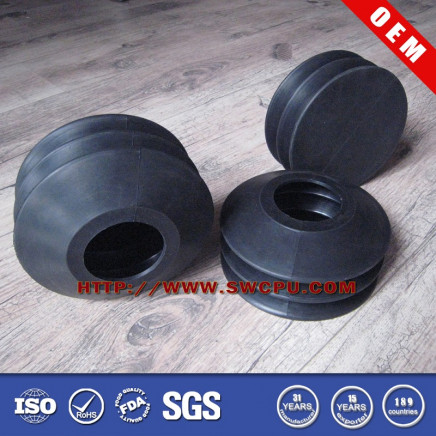 Custom Straight Multi-Convolute Rubber Bellows (SWCPU-R-M001)