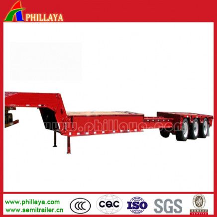 Customized Low Bed Semi Trailer Extendable for Sale