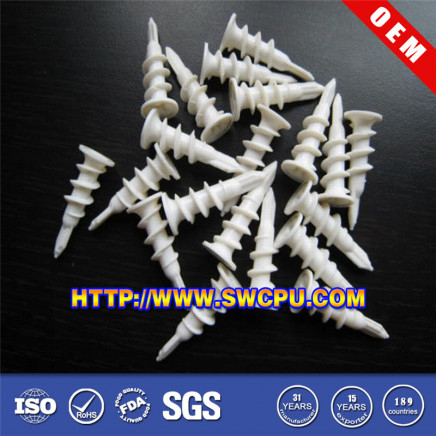 Customized Mould/Machining Black/White Plastic Rivet/Screw/Nut