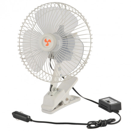 DC12V 8" 60 Strips Semi-Seal Oscillating Car Fan