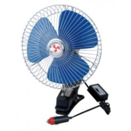 DC12V Mini Half Closed Oscillating Car Fan