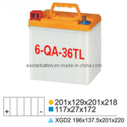 DIN36 DIN Standard- Dry Charged Car Battery 12V 36ah