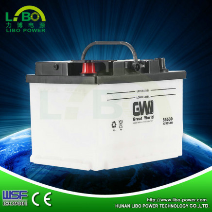 DIN55 12V Cheap Dry Charged Auto Inverter Car Battery