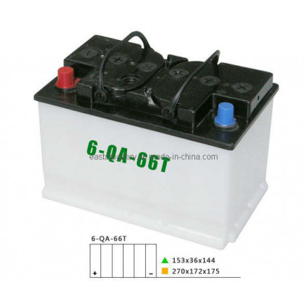 DIN66 DIN Standard- Dry Charged Car Battery 12V 66ah