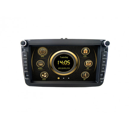 Deckless GPS Car Navigation System Audio Radio Stereo Vw Golf 5