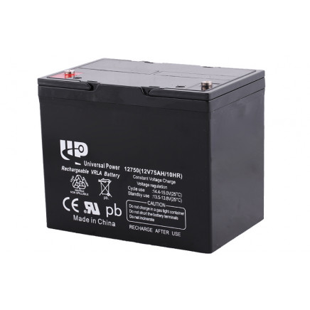 Deep Cycle AGM Lead Acid Battery 12V75ah
