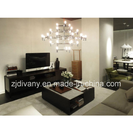 Divany New Style Black Wood TV Cabinet (SM-D35)