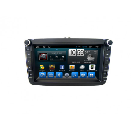 Double DIN Car DVD Player Android 4.4 System for Volkswagen Deckless (AST-8087)