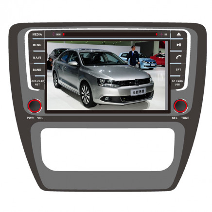 Double DIN Multimedia Player Touch Screen for Volkswagen Sagitar